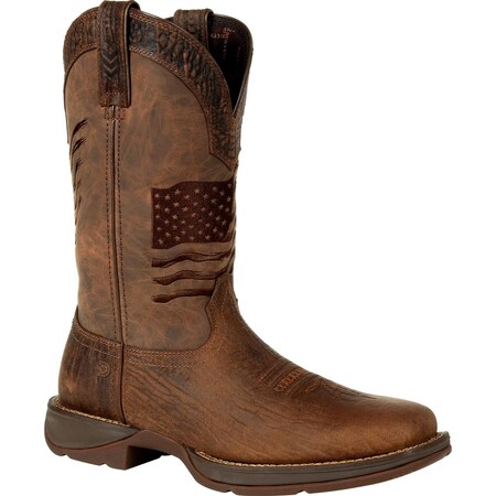 Durango Men's Western Boot, 12 M, Leather, 12 in H, Acorn DDB0314